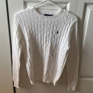 Polo Ralph Lauren Women’s Cable-Knit Sweater – White – Size M